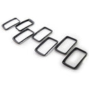 7pcs/set Gloss Black Grille Grill Rings for JEEP Grand Cherokee 2014 2015 2016