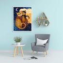 Couple Cats Oil Paint By Numbers DIY Craft Coloring Drawing Home Decoration Gift
