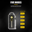 Outdoor Camping COB LED Work Torch Waterproof Pocket Flashlight Whistle