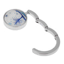 Flower Tree Foldable Hook Bag Cloth Holder Handbag Desk Portable Hanger (E)