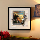Running Tiger 5D DIY Full Drill Round Diamond Painting Embroidery Kits Gift