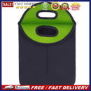 2 Bottles Neoprene Cooler Wine-bottle Bag Protective Cover (Green+Black)