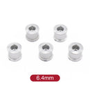 5pcs Aluminum Alloy Single Double Chainring Bolts + Nuts for Mountain Road
