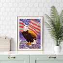 5D DIY Full Drill Round Shape Bird Rhinestone Diamond Drawing Home Decoration