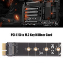 PCIE to M2 Adapter NVMe SSD M2 PCIE X1 Hard Drive Reader PCI-E M Key Connectors