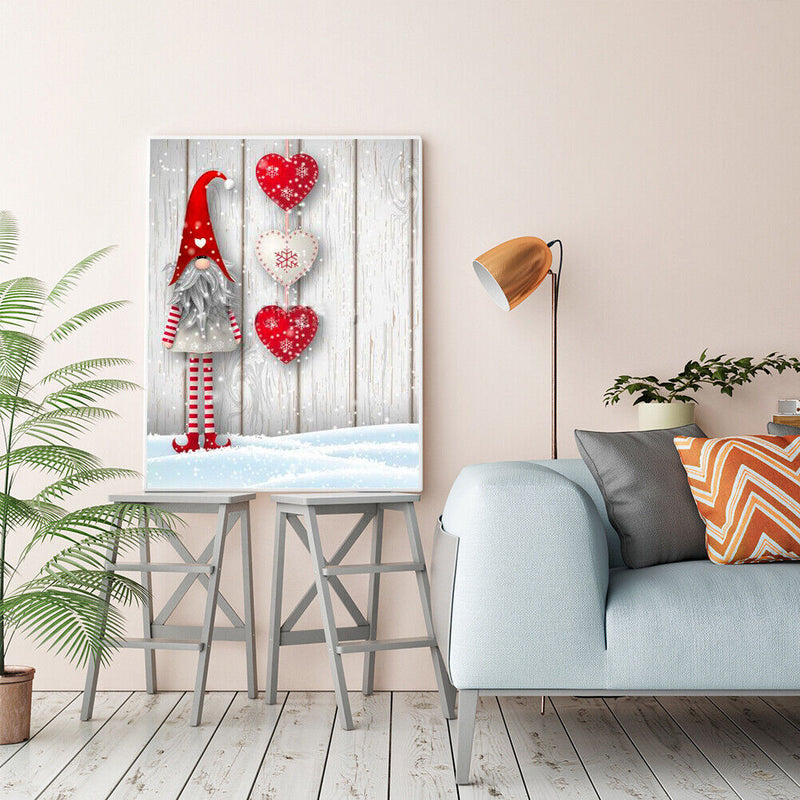 Gnome Gift Oil Paint By Numbers Kits Canvas Drawing DIY Coloring Christmas Gifts