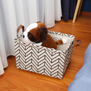 Taoytou Linen Laundry Basket, Collapsible, Square, Kids, Play