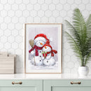Full Round Drill Diamond Painting Snowman Mosaic Kits DIY Artwork (NH522)