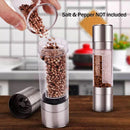 2 in 1 Adjustable Spice Grinder Sea Salt Jar Kitchen Tool Salt and Pepper Mill`