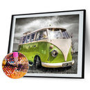 DIY Full Square Drill Diamond Painting Mosaic 5D Green Minibus Kit Bedroom Decor
