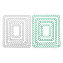 4pcs Metal Cutting Dies Stencils for DIY Scrapbook Photo (Rectangular Love)