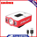 LED Smart Sensor Cap Clip Light XPG + COB Portable Headlamp for Fishing (Red)