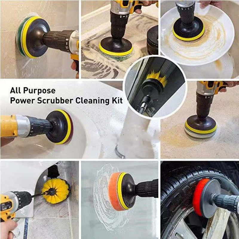 Extension Rod Cleaning Polishing Pad Drill Brush Polishing Tool Scouring Pads