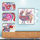 5D DIY Special Shaped Diamond Painting Rooster Embroidery Mosaic Craft Kit Newly