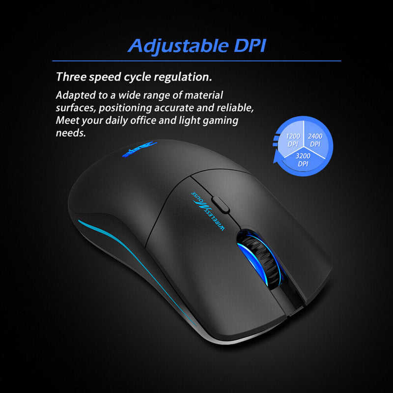 ZELOTES F-22 2.4GHz Wireless Mouse Gaming 6 Keys Optical Mice for PC Laptop
