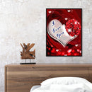 5D Kit Rhinestone Picture DIY Love Flower Full Round Drill Diamond Painting Gift