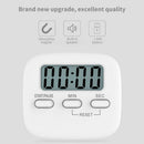 Magnetic Digital Timer Stopwatch Cooking Countdown Timer Clock (White)