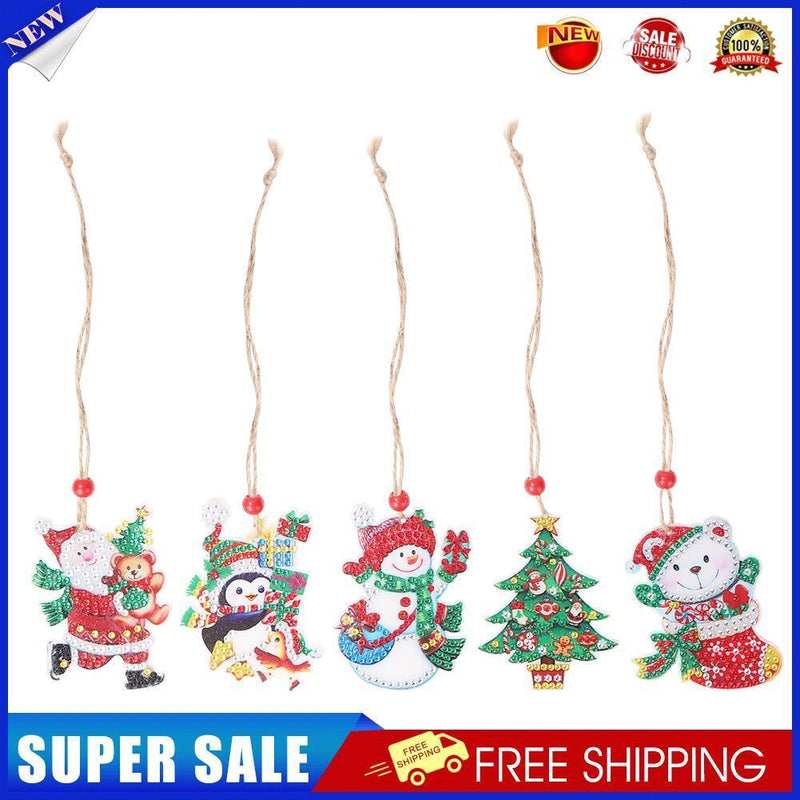Double-sided 5D Diamond Painting Christmas Pendant Xmas Trees DIY (GP006)