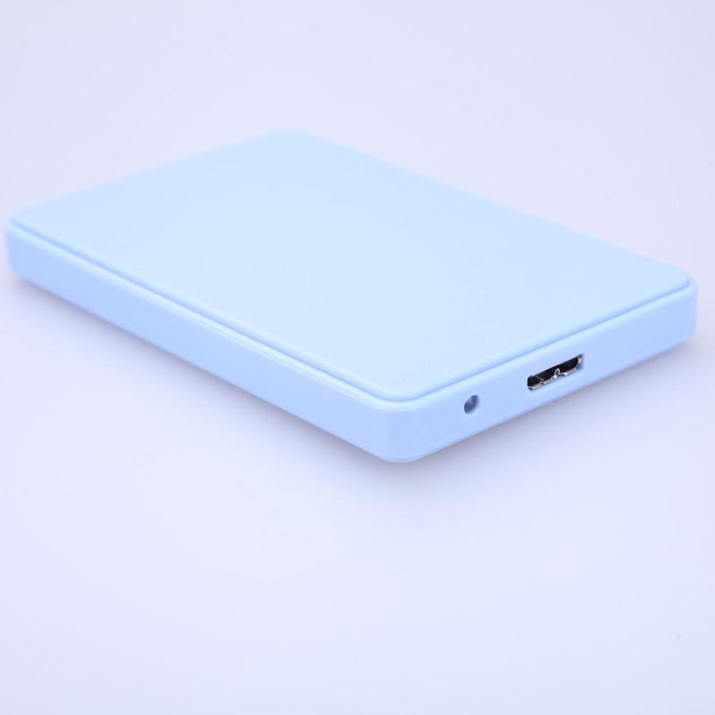 2.5in USB 3.0 SATA Hd Box HDD Hard Drive External Enclosure Case(Blue)