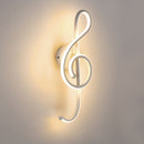 Multi-Function LED Wall Lamp Musical Note Restaurant Art Decor Night Lighting