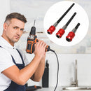 3pcs Batch Head Rod 1/4 Hex Shank Self-locking Magnetic Bit Extension Rods Newly