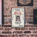 Cat Sheet Metal Drawing Metal Painting Tin Wall Home Poster Bedroom Art Sign