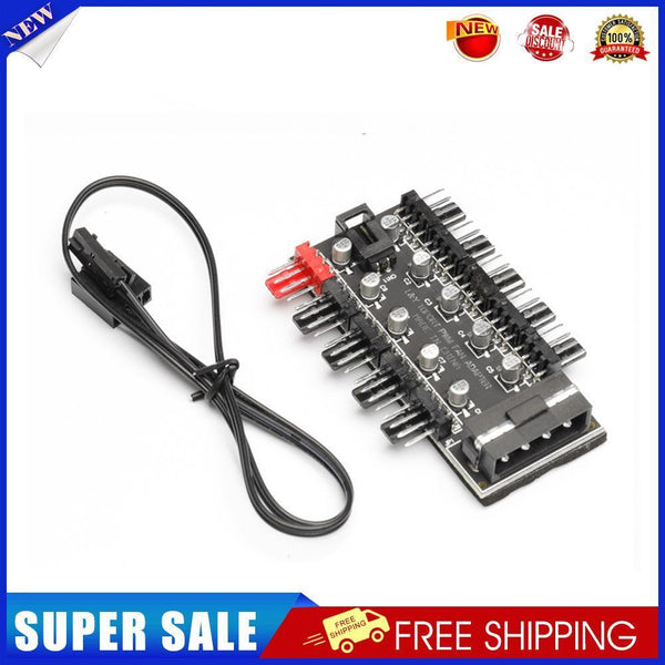 Motherboard PWM Cooler Fan HUB Splitter PC Speed Controller Adapter (4 Pin)