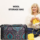 Yarn Storage Bag Knitting Tote for Thread Crochet Hooks Needles (Totem)