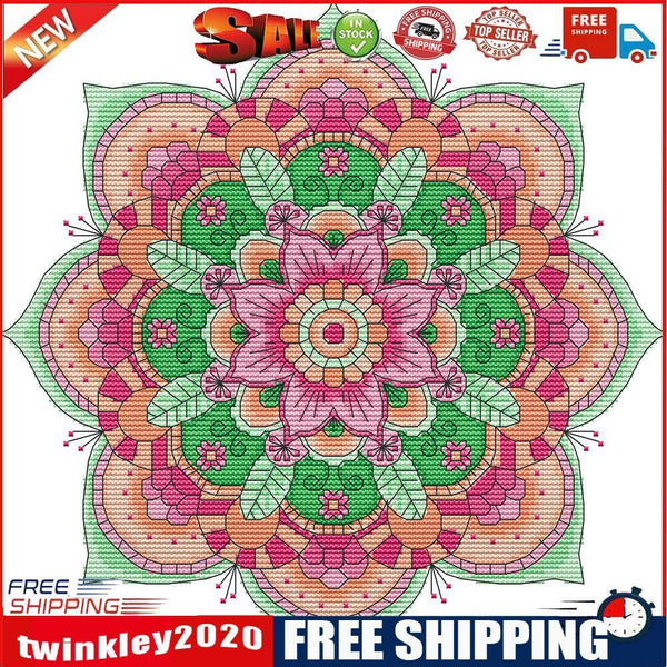 14CT Stamped Cross Stitch Kit Ethnic Style Canvas DIY Needlework (J495)