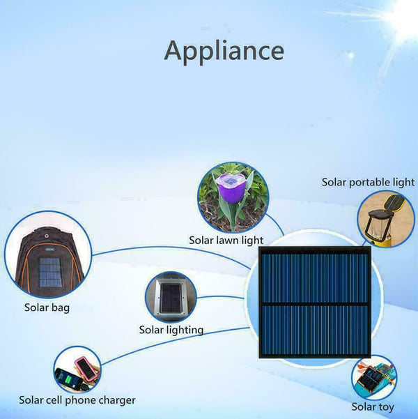 Mini 5.5V 80MA Solar Panel Solar System DIY For Light Chargers A3F9 Phone T M1A5