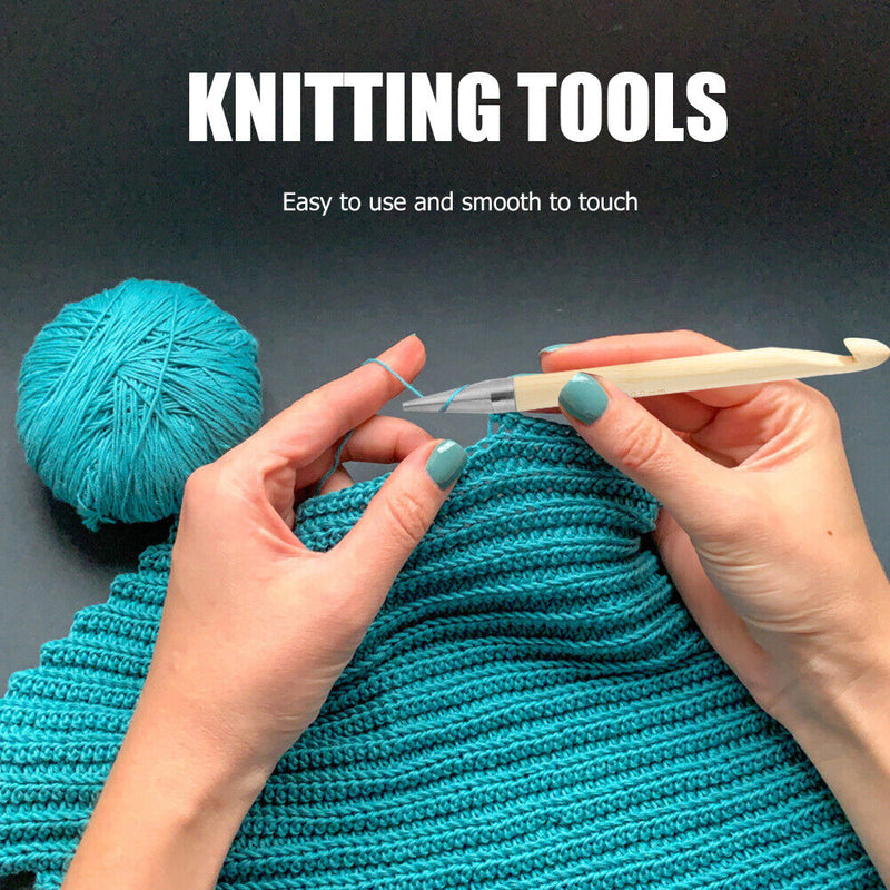 Detachable Knitting Needles Hooking Set DIY Sweater Carpet Crochet Hooks Tool