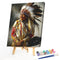 Indians Old Lady Oil Paint By Numbers Kits Canvas Picture DIY Wall Crafts