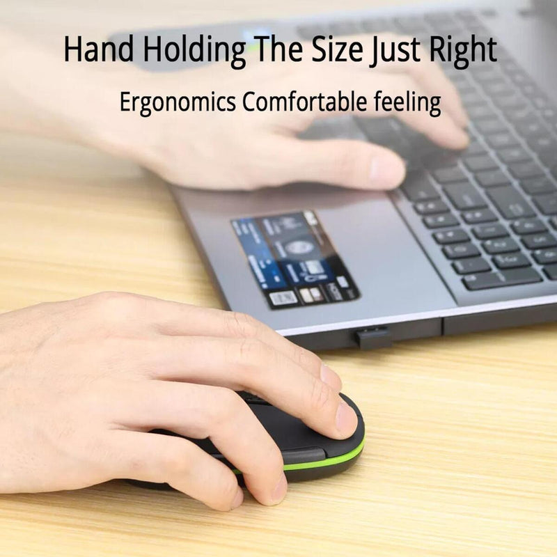 2.4GHz Wireless Optical Mouse USB Rechargeable RGB Cordless Mice For PC Laptop`