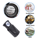 30X Pull Jewelry Magnifier Magnifying Glass Portable Loupe Tool with LED Light