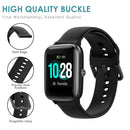 Smartwatch Band Strap for ID205L/Haylou LS01 Adjustable Watchband (Black)
