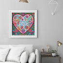 Partial Special Shape Drill Diamond Painting Heart Rhinestone Draw (UP112)