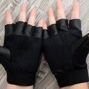 Accessories Motor Rivet Driving Punk Glove Leather Mittens Fingerless Gloves