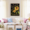 Diamond Embroidery Sunflower Mosaic Round Drill Diamond Painting for Bead Art