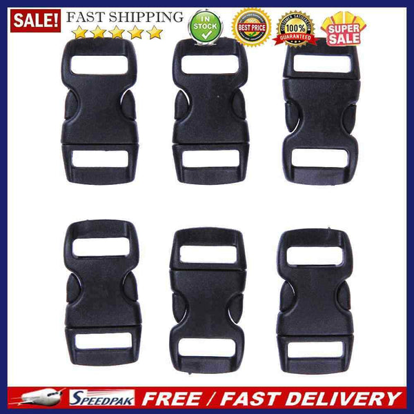 Outdoor Paracord Bracelet Black Plastic Buckle for Outdoor Camping Hiking