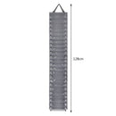 Vinyl Roll Holder 24 Grids Organizer Wall Door Hanging Bag (Dark Gray) Newly