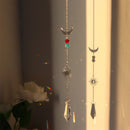 #A Wind Chime Crystal Light Catcher Hanging Moon Ornaments Art Curtain Window De