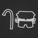 2pcs DIY Swimming Tools Cutting the Scrapbook Embossing Stencil Met