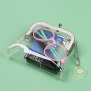 Coin Purse Storage Bag Transparent  Purse Mini Mouth Clip Bag Buckle Coin Bag