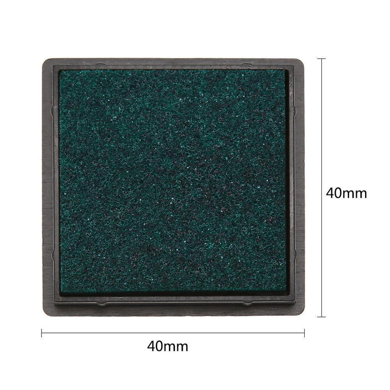 Fingerprint Square Stamp Inkpad for DIY Scrapbook Card Making Craft (Green)