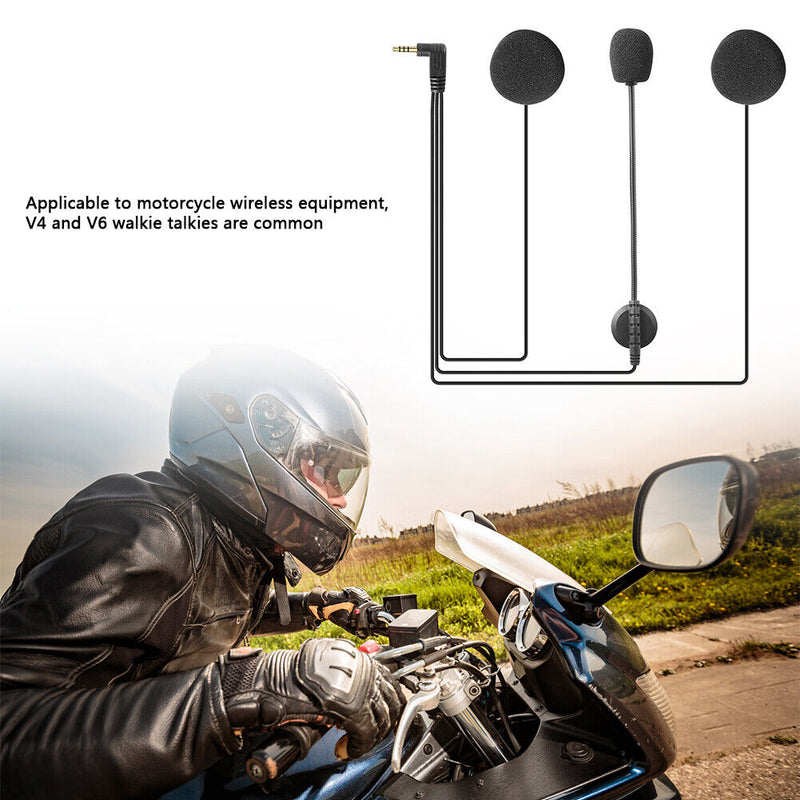Helmet Intercom Stereo Headsets Bluetooth-Compatible Speaker Earphone for V4 V6