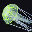 Simulation Artificial Jellyfish Glowing Aquarium Fish Tank Decor(Yellow)