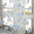 2pcs Curtain Living Room Bedroom Home Door Window Curtain (Light Blue)