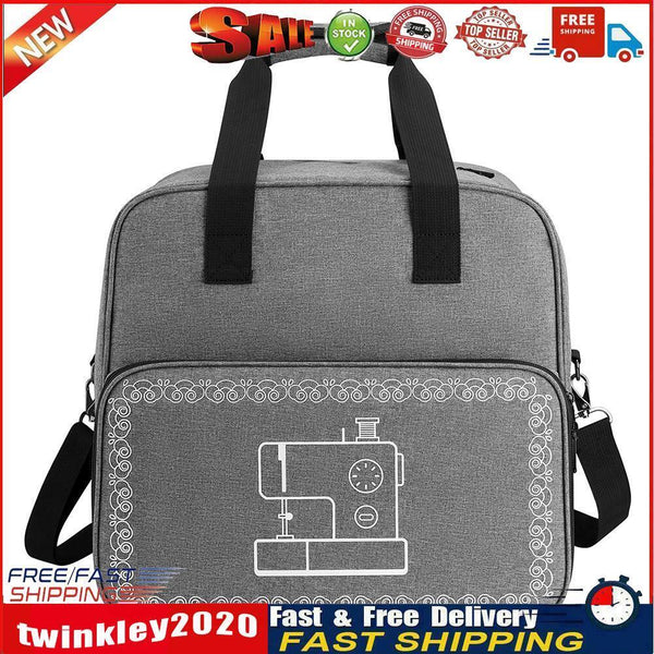 Mini Sewing Machine Handbags Crochet Woolen Yarn Storage Bags (Grey) Newly