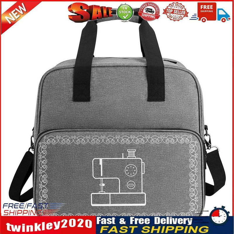 Mini Sewing Machine Handbags Crochet Woolen Yarn Storage Bags (Grey) Newly