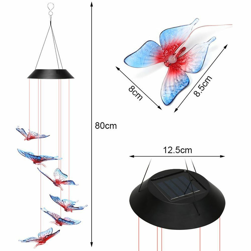 Decorative Lamp Hanging Outdoor Decor Garden Lights Wind Chimes LED Light
